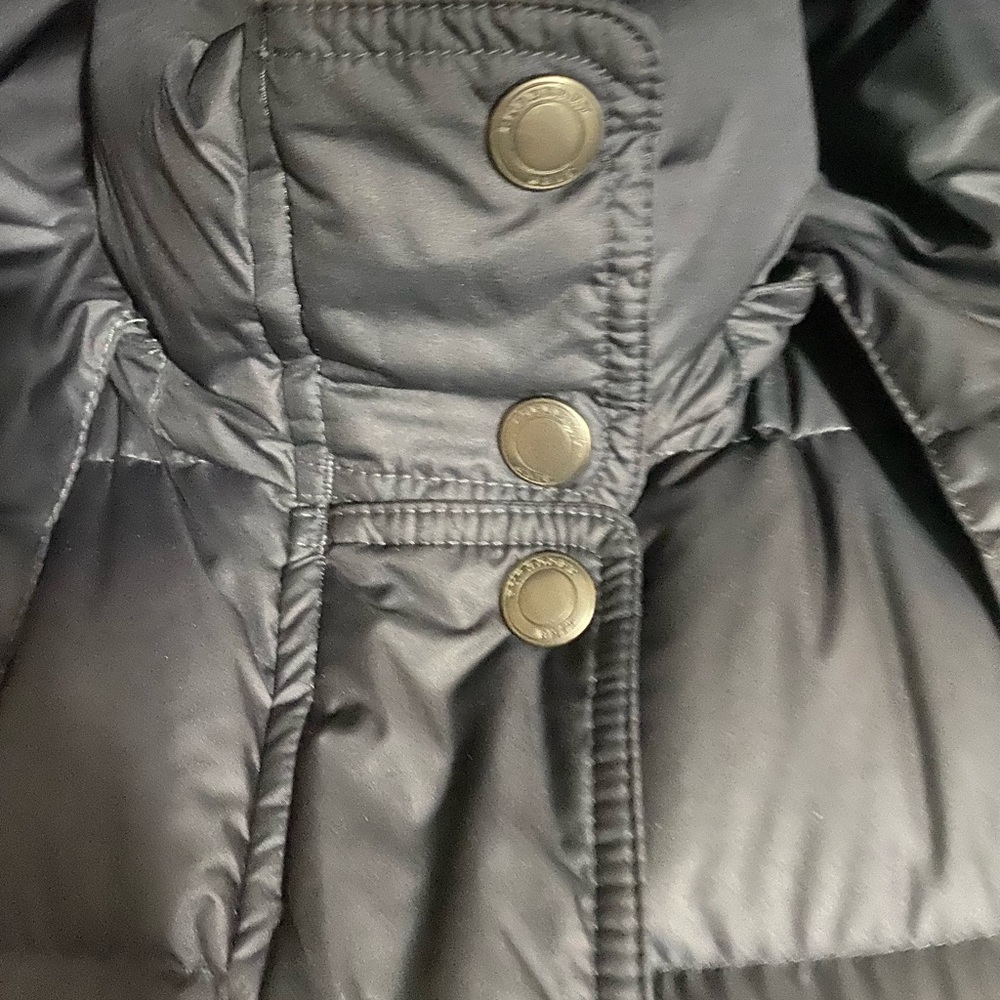 Authentic Burberry Black Down Coat Small - image 8